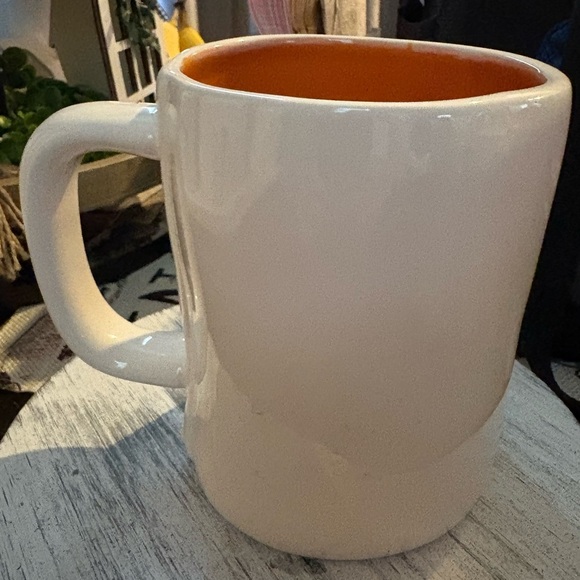 Rae Dunn Pumpkin Everything Mug - White and Orange - Picture 4 of 4